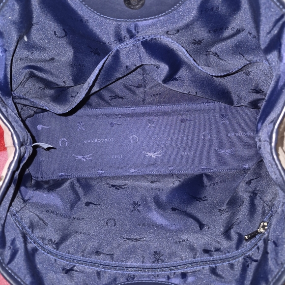 Longchamp Large Rosea 1948 Canvas Leather Tote Bag - Picture 5 of 16